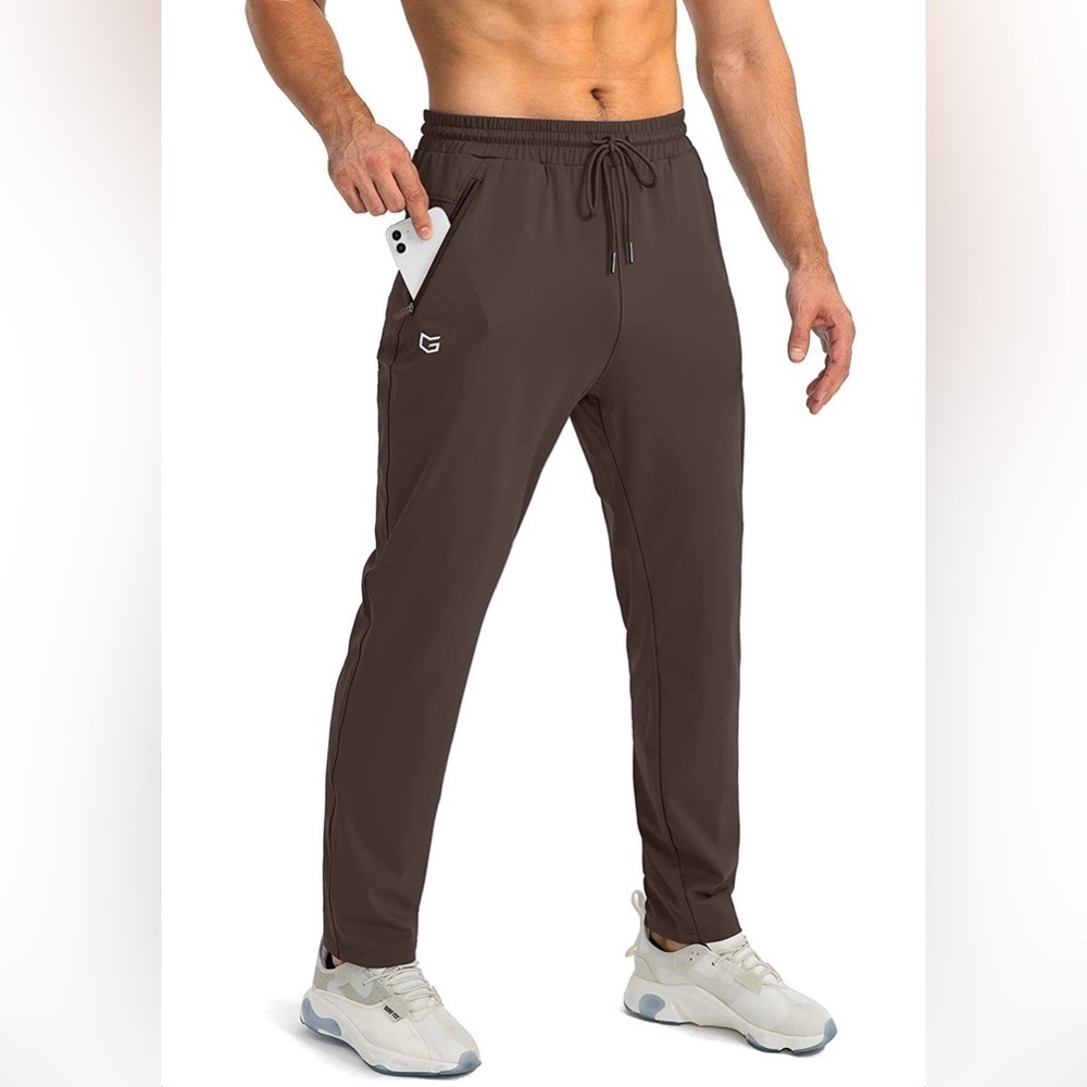 NWOT G Gradual Men's Joggers with Zipper Pockets Sz L